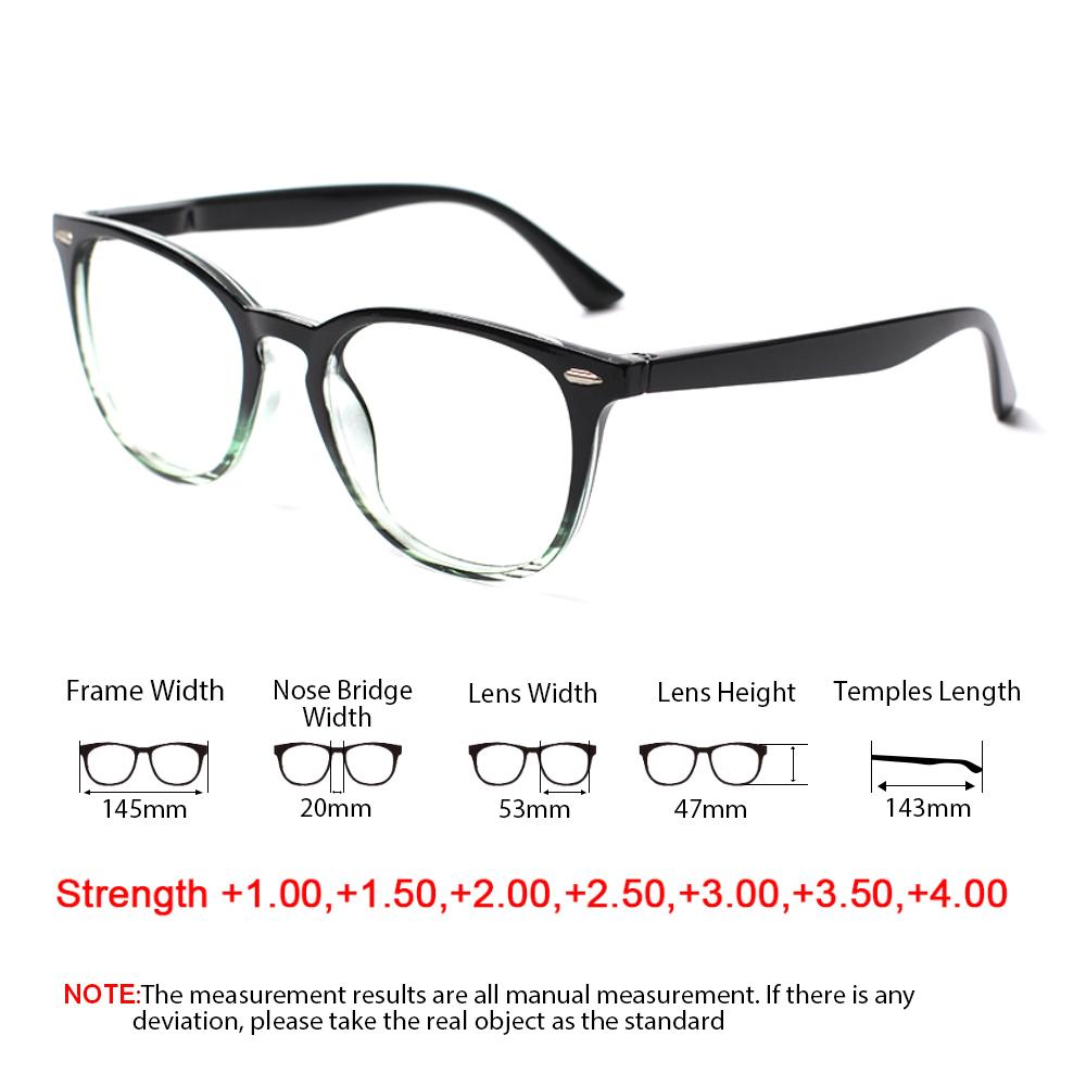 TUREZING Round High Quality Optometry Glasses for Men Women 0 to +6.0 Vision Correction