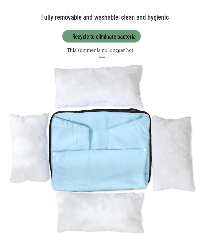 Korean Cute Pet Sofa Bed: Thick Pure Cotton Canvas, Removable & Washable, Dual-Use for Small Dogs & Cats