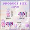 25/32/54PCS 3D Cute Dwarf Silicone Bead Set, perfect for DIY handmade crafts such as keychains, necklaces, bracelets, etc