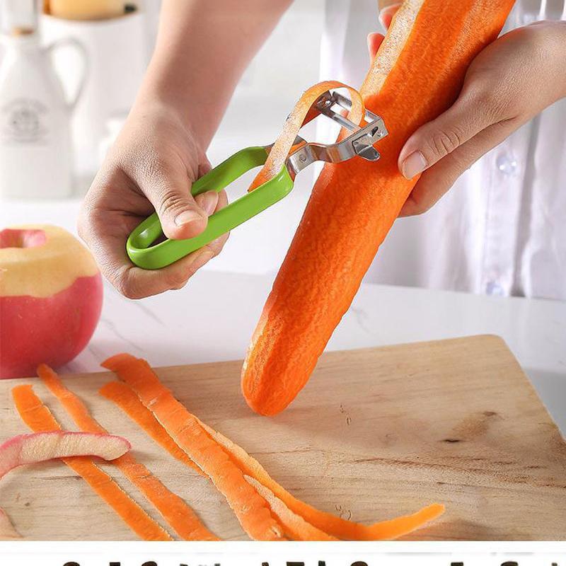 Stainless Steel Carrot and Vegetable Peeler with Dipped Plastic Handle