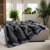 Bed Double King Size Throw Blanket New Winter Faux-fur Thickened Plush Blanket Flannel Imitation Fox Fur Warm Soft Blanket