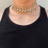 Edgy Thorn Fishbone Chain Necklace For Bold Fashion Statements Silver Alloy Jewelry Perfect Gift For Couples Trendy