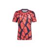 Sport Performance Juventus Geometric Pattern Printed Pre-Match Short Sleeve Football Shirt Men Tops Red IW0462