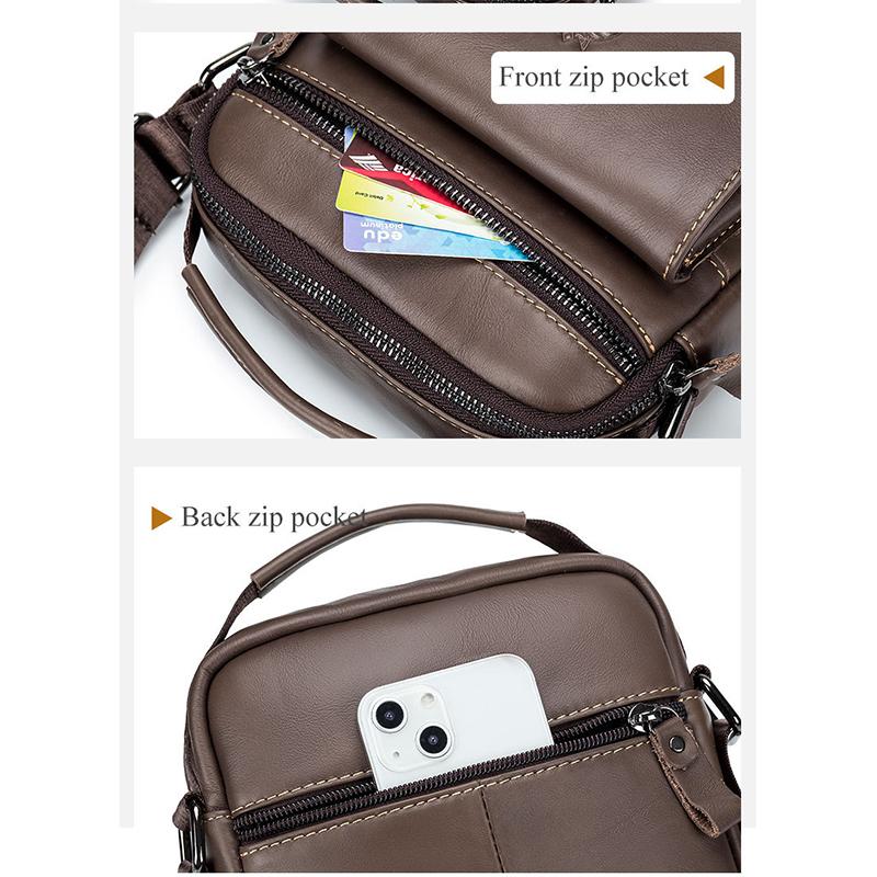 Pánská taška přes rameno Nová taška Messenger Pánská PU kůže Business Casual Malá pánská taška