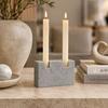 Marble Candlestick Decoration Home Livingroom Dining Table Candle Stand Ornaments Bedroom Travertine Candle Holder Accessories