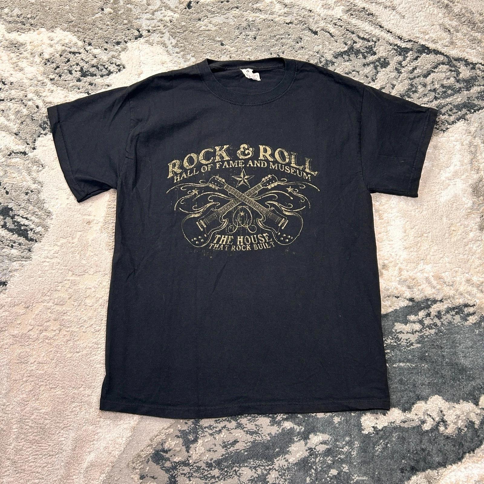Delta Grunge Mens Medium Black Cotton Rock & Roll Hall Of Fame And Museum Y2k S