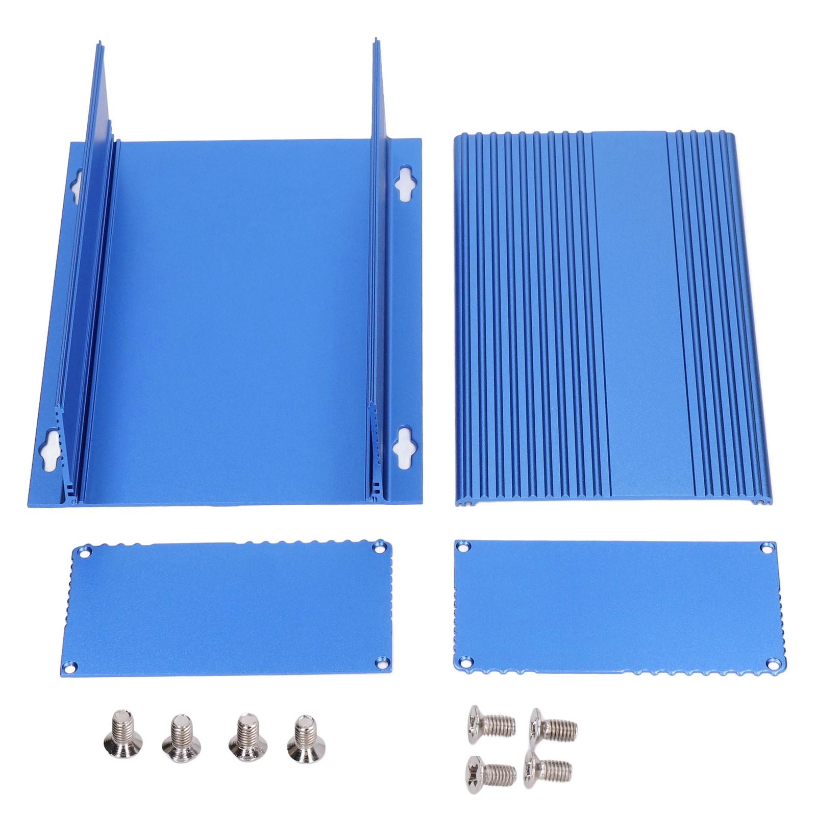 

Aluminium Electric Box Waterproof Junction Enclosure Case Split Type for DIY Blue 61x147x200mm