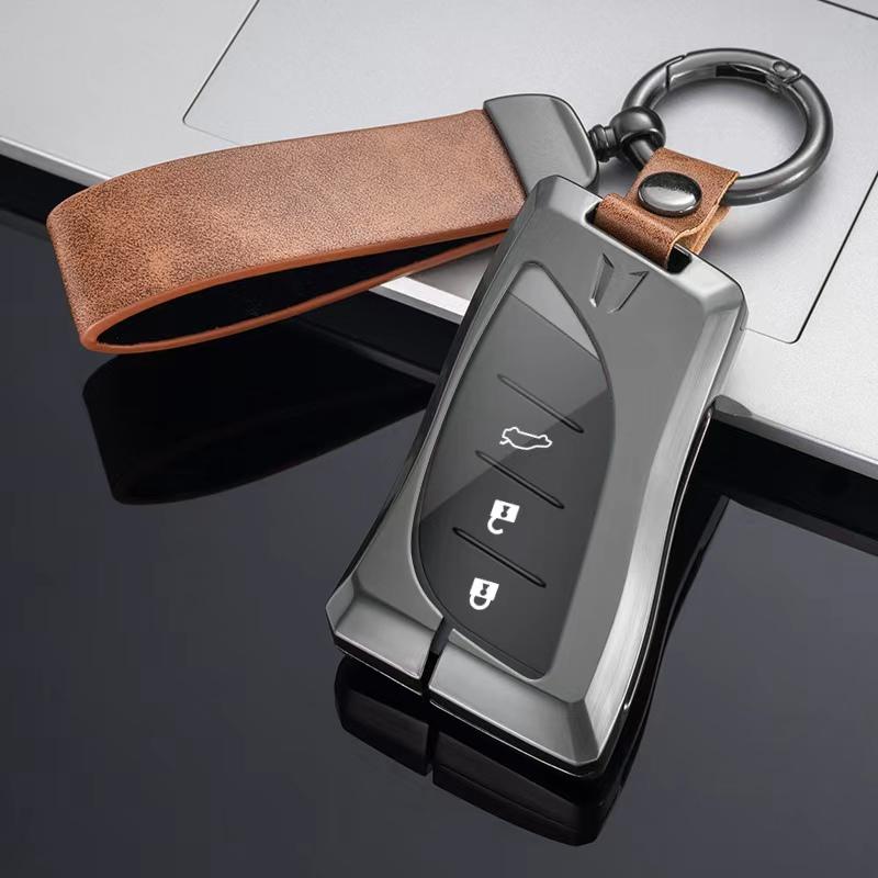 För Lexus NX ES UX US RC LX GX IS RX 200 250h 350h LS 450h 260h 300h UX200 Metallnyckelfodral Skydd Nyckelring