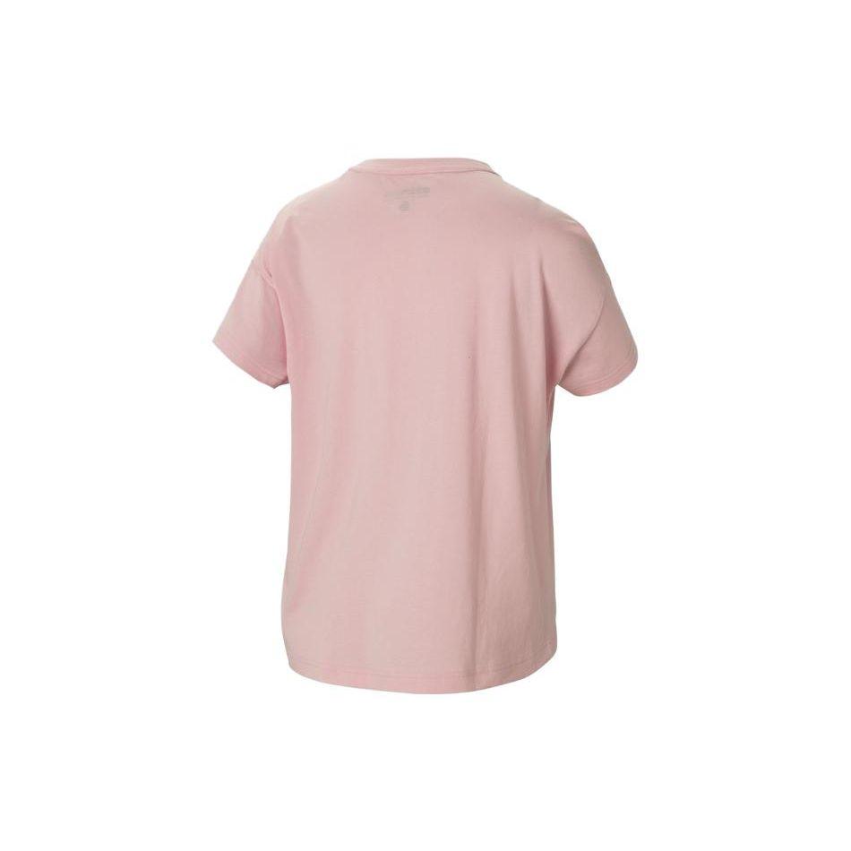 Adidas Neo X Pokémon Collaboration Printed Logo Round Neck Short Sleeve Drop Shoulder T-Shirt Women T-Shirts Clear-Pink GC7070