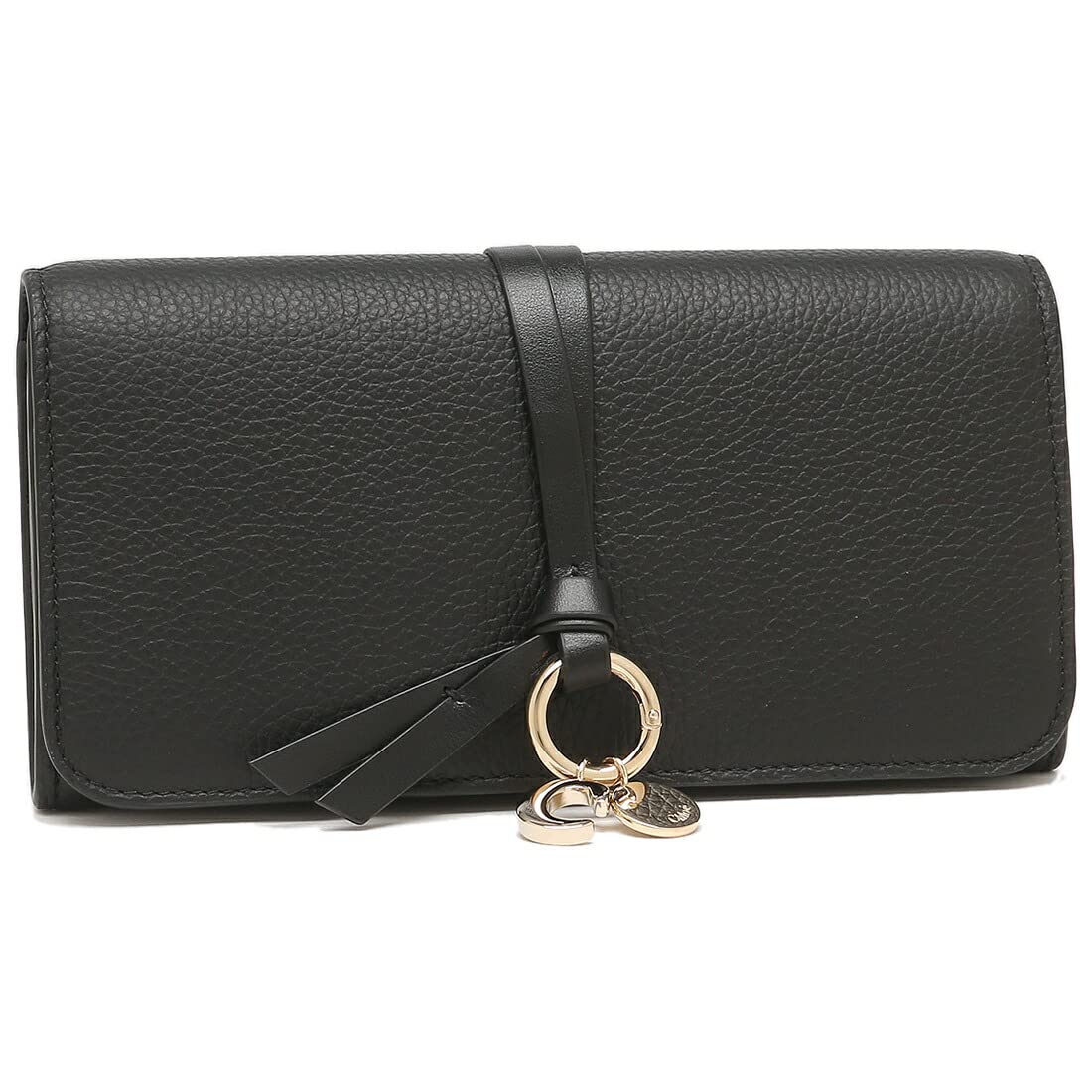 

Chloe Alphabet Long CHC21WP942F57 001 Women s Wallet, Black, [Used] чорний
