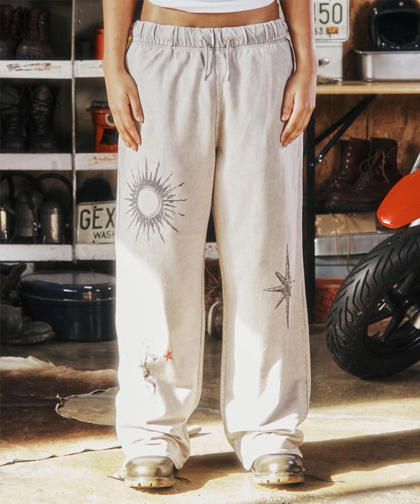 THEVINYLHOUSE Rodeo Washed Sweat Pants Beige