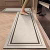 Modern Minimalist Kitchen Rug Non-Slip, Stain-Resistant Diatomaceous Earth Mat Absorbent Bathroom Door Mat Home Decor