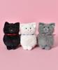 Bleu Bleuet Fluffy Cat Plush Stuffed Animal Toy, Mascot, Soothing, (White)
