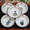 Waza no Kura Stylish Kutani Ware Small Set of Warabe Japanese Japanese Side Made in Wedding Return or Celebration Gift Bowls, 5, Pattern, Ceramic,