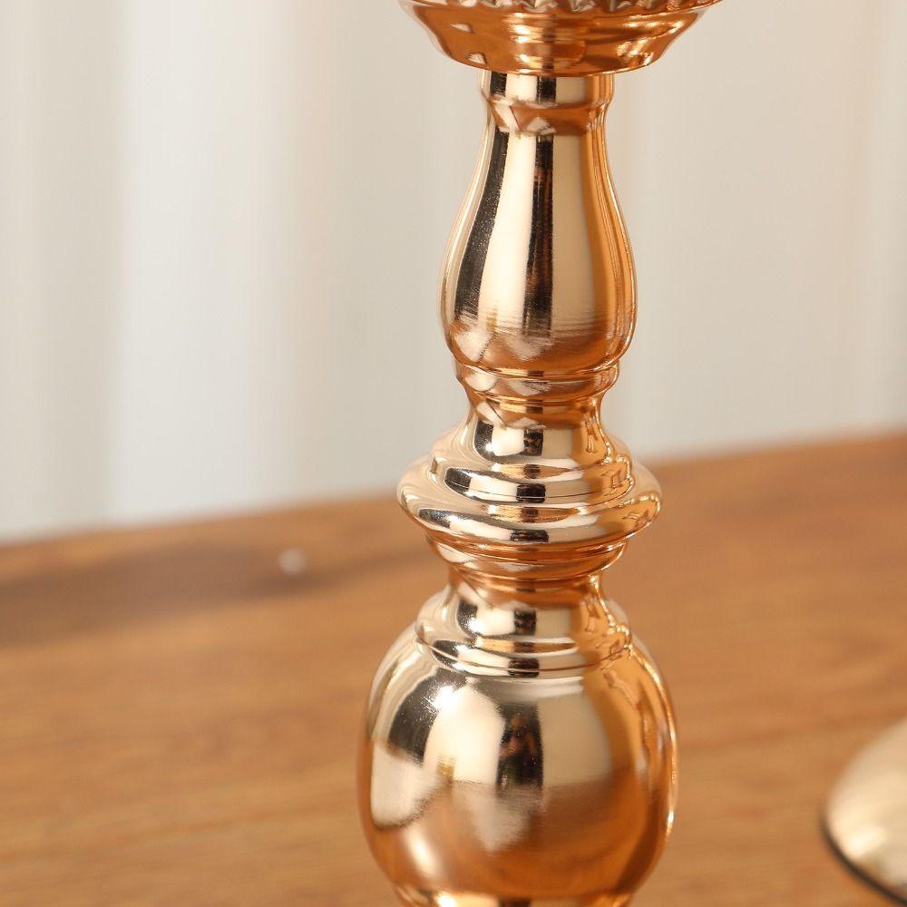 Anti-fall Gold Iron Vase Wrought Iron Simulated Flower Holders Wedding Photo Props  Table Decor
