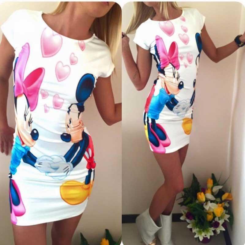 Elegant British Style Floral Print Mini Dress Milk Silk Bodycon Mid-length Dress