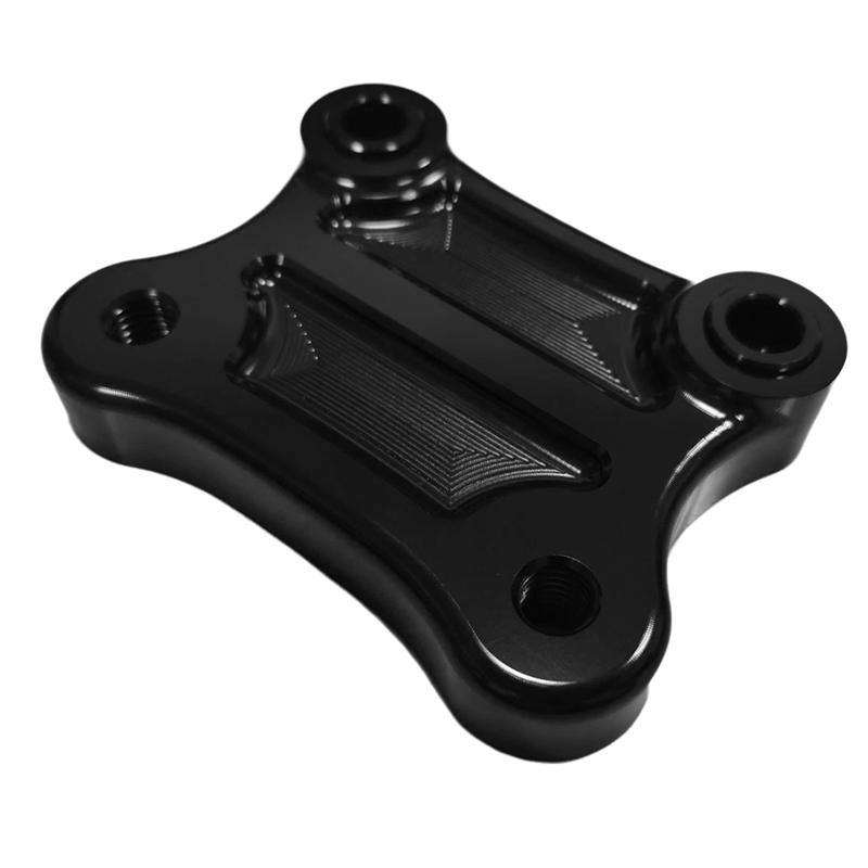 NEW-Moto For  Electra Glide Standard FLHT 2010-2025 CVO Motorcycle Black CNC Aluminum Handlebar Rise Pull Back Plate Brack