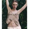 Spring and Summer New Women's Clothing Camisole V Neck Sleeveless Contrast Color Beaded Embroider Tops 4786001