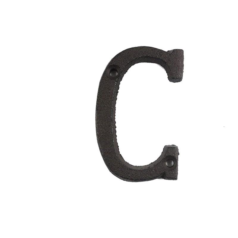 ??? Metal Letters Numbers Cast Iron Decoration House Sign Doorplate DIY Cafe Wall