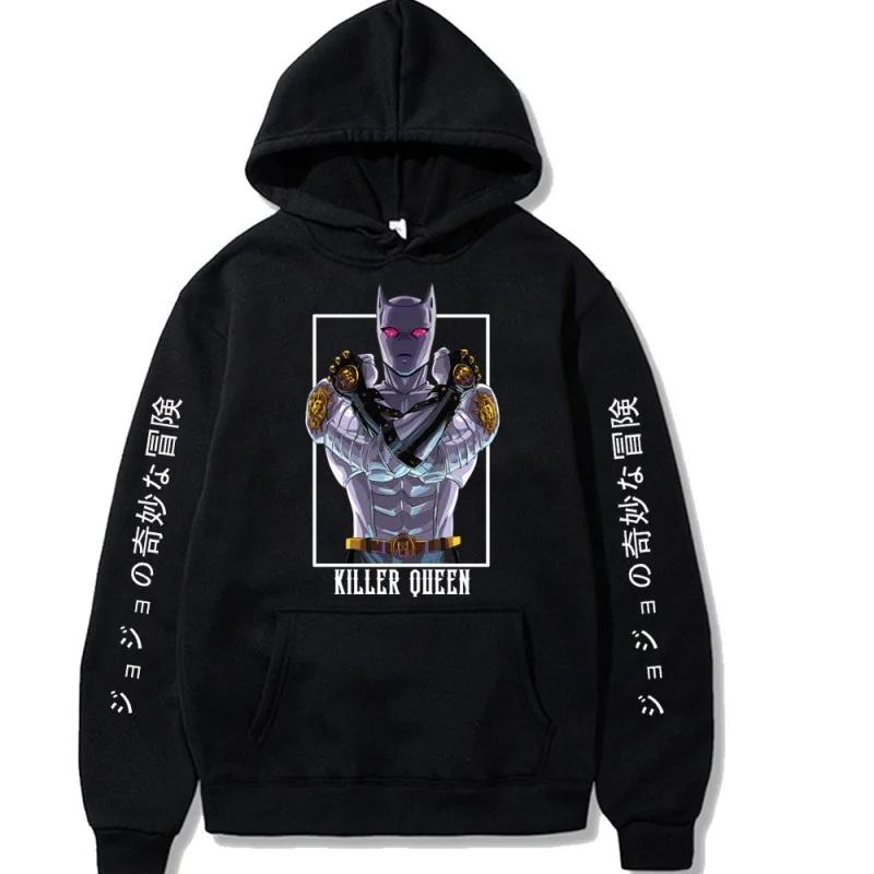 

Japanese Animation KILLER QUEEN Men s Hoodie Winter New Sweatshirt Man Women Fashion Brand Design Pullover Fleece Clothing 3XL