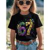 European Sizes Mardi Gras '67 New Orleans Retro T-Shirt for Boys - Vintage Number 67 Print, Casual Kids Wear Suitable for Birthday Gifts