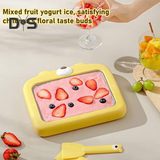 Ручний апарат для морозива, неелектричний апарат для йогурту, сорбет, зі скребком, портативний дитячий десертний інструмент для сімейного відпочинку та екологічності