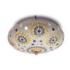 Mosaic Crafted Multicoloured Round Pattern Glass Ceiling Light Mounting LED Light