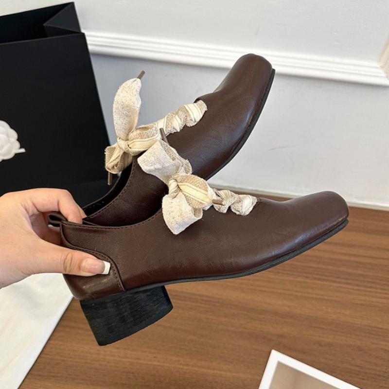 Fashion Women Square Toe Heeled Shoes Designer 2025 Summer New Loafers Sandals Elegant Chunky Party Shoes Woman Pumps Zapatillas Mujer