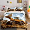 Large Construction Loader At Work Print Soft Comfortable Duvet Cover Bedding Set Included 1*Duvet Cover  2*Pillowcases