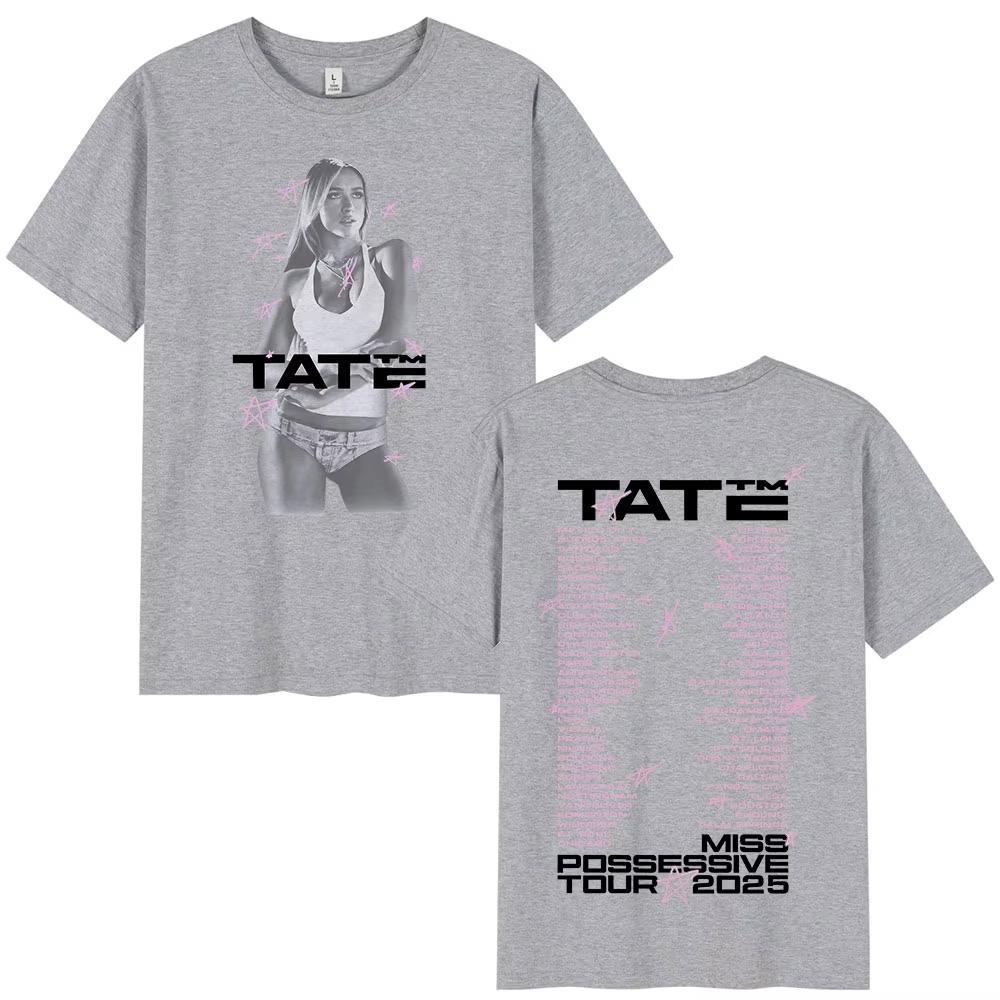 

2026 New Tate McRae Miss Possessive Tour Merch TShirt Unisex s Women Harajuku T Shirts Cotton Casual Tshirt Streetwear Summer 4XL