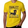 Quality German Engineering - Dachshund Dog Humor T-Shirt Korean Fashion Aesthetic Clothing Men T Shirts