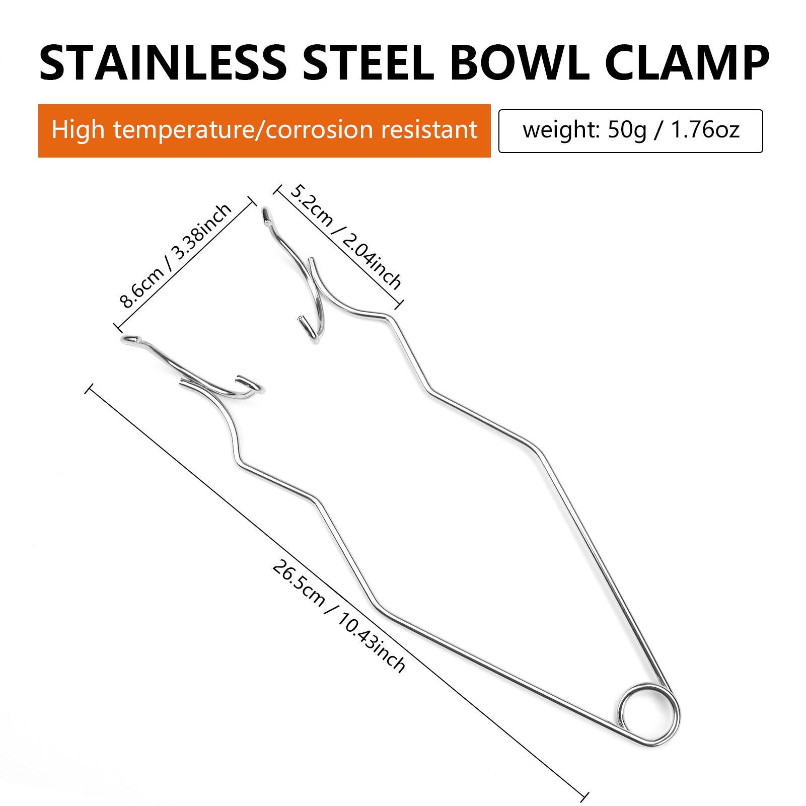 Stainless Steel High-Temp Quartz Crucible Clamp for Jewelry Casting