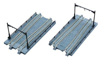 KATO Scartamento N Unitram giunto binario di confine esclusivo 124mm 2 pezzi Forniture per modellismo ferroviario 40-025