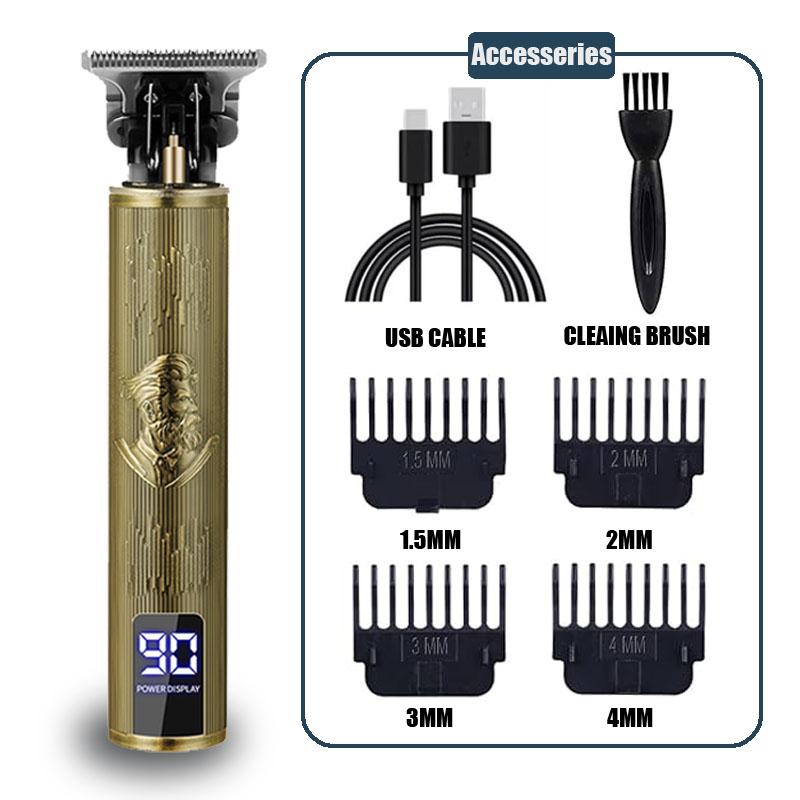 Heavy Metal Hair Cutting Machine Clipper For Men Barber Shop Trimmer For Men Mower Electric Shaver Haircut Beard Trimmer