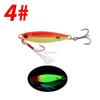 5Pcs Crank Hook Luminous Fishing Lures Hooks 5 Size Fishing Lures Kit  Sea Equipment