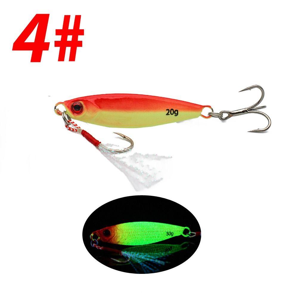 5Pcs 3D Eye Luminous Fishing Lures Hooks Crank Hook Artificial Fishing Bait Set  Beach Boat Fishing