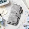 Retro Long Wallet Fashion Purse Card Holder Casual Stylish Functional Pocket Bag Daily Use Accessory
