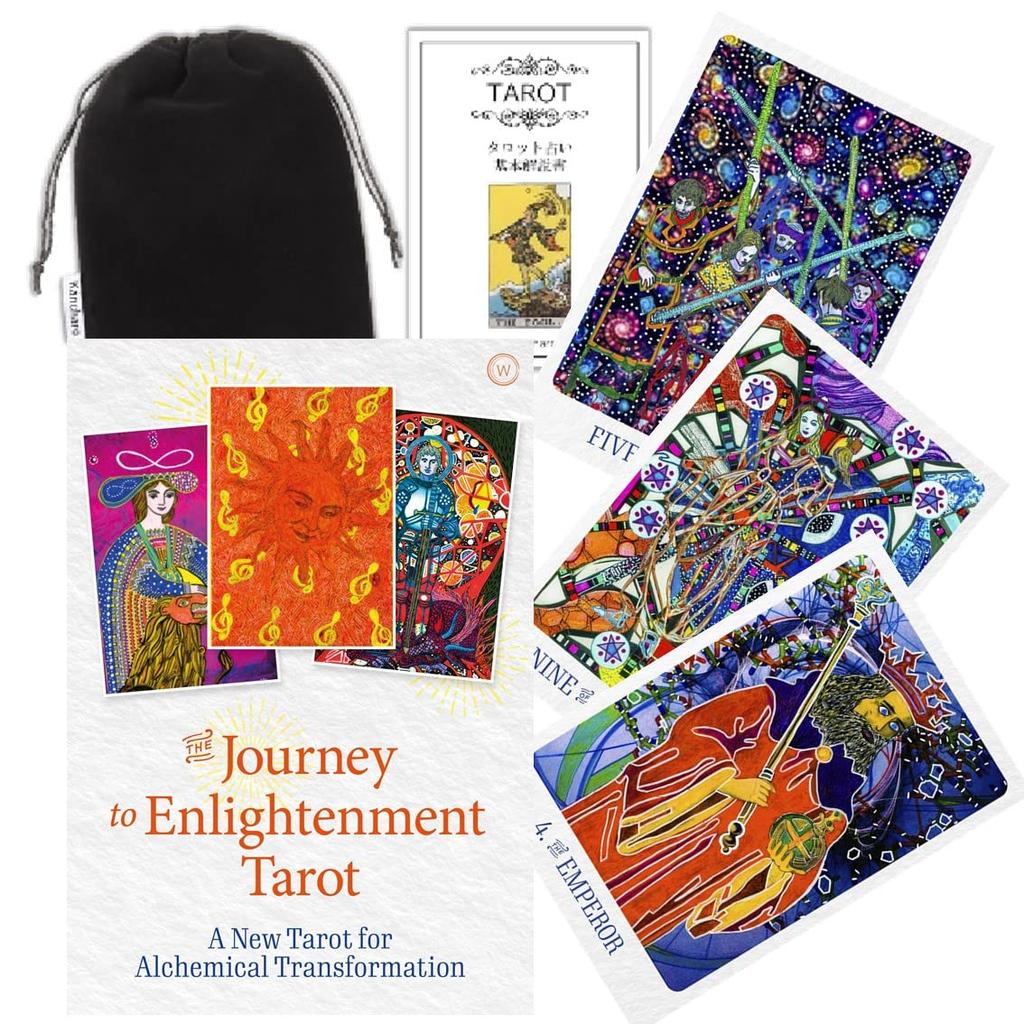 Kancharo Tarot Cards 78 Sheets Tarot Fortune Telling Journey to Enlightenment Japanese Tarot Card Basic Instructions Pouch Included [The Tarot] &
