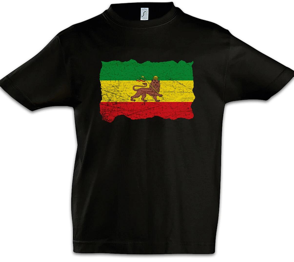 Ethiopia Rastafarian Flag Kids Boys kids boys T-Shirt Rasta Irie Reggae Jamaica Africa 100