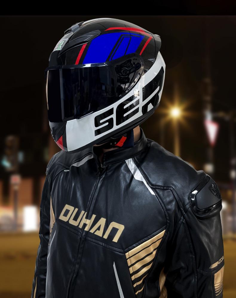 Riding K Unisex Bluetooth Motorcycle Helmet - Full Face, Winter & All-Season Safety for Electric Vehicles