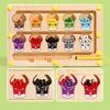 Toddler Montessori Toys 2 In 1 Wooden Magnetic Color & Number Maze with Drawing Board Color Sorting Counting Matching Toy