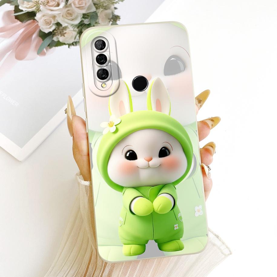 For Huawei P30 Lite Pro Case MAR-LX1M VOG-L04 Cover Cute Cartoon Cat Rabbit Soft Silicone Bumper For Huawei Nova 4e P30Pro Shell
