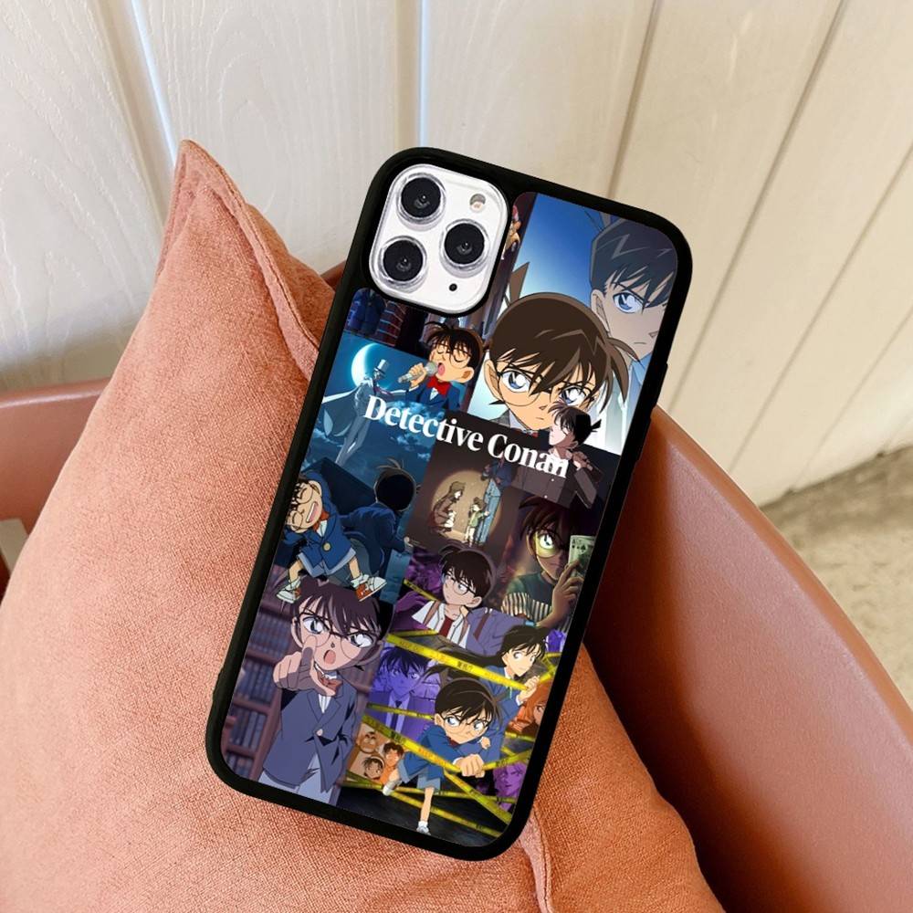 Japan D-Detective Conan PC+TPU Phone Case For IPhone 11 12 13 14 15 16 17 Plus Pro Max Cover
