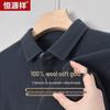 Hengyuanxiang Men's Wool Polo Sweater