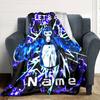 Customiz Name Personality Gorilla Tag Blanket Soft &Warm Sofa Office Bed Travel Lunch Break Blanket, Gift Suitable All Seasons