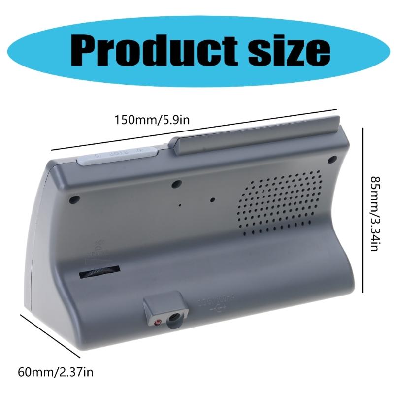 Muslim Table Clock for Prayers Multifunctional Clock with Adhan Alarm blah Direction LED Light Temperature Display