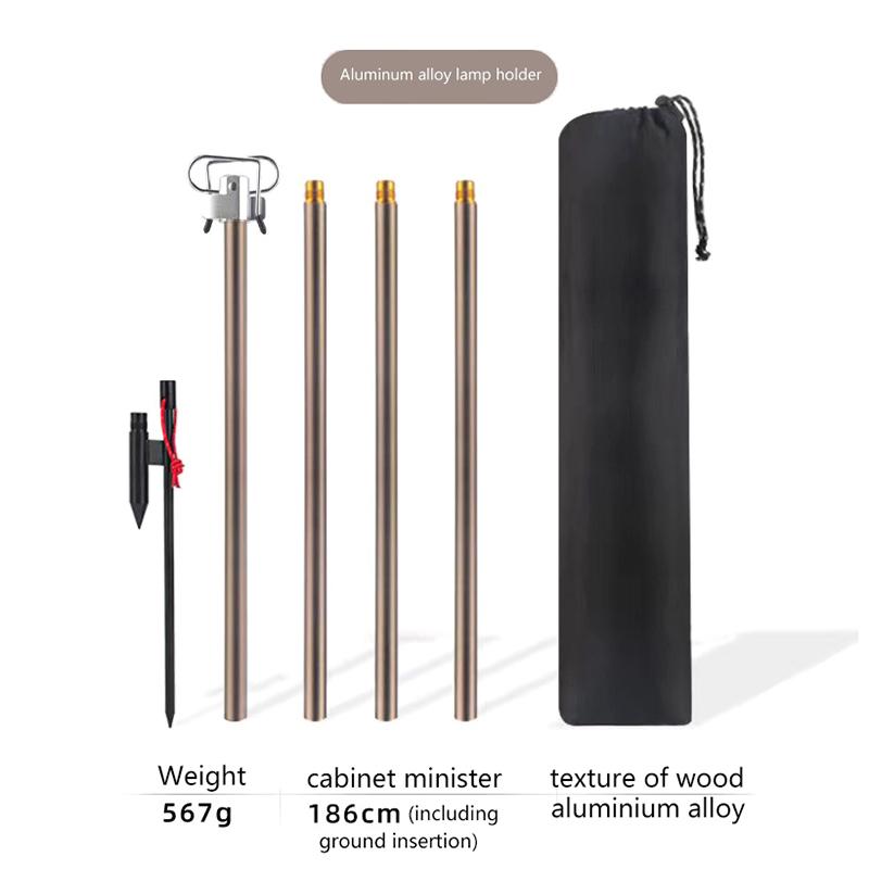 Camping Lantern Stand Detachable Lantern Hangers Portable Light Holder Telescopic Lighting Brackets Lamp Stand