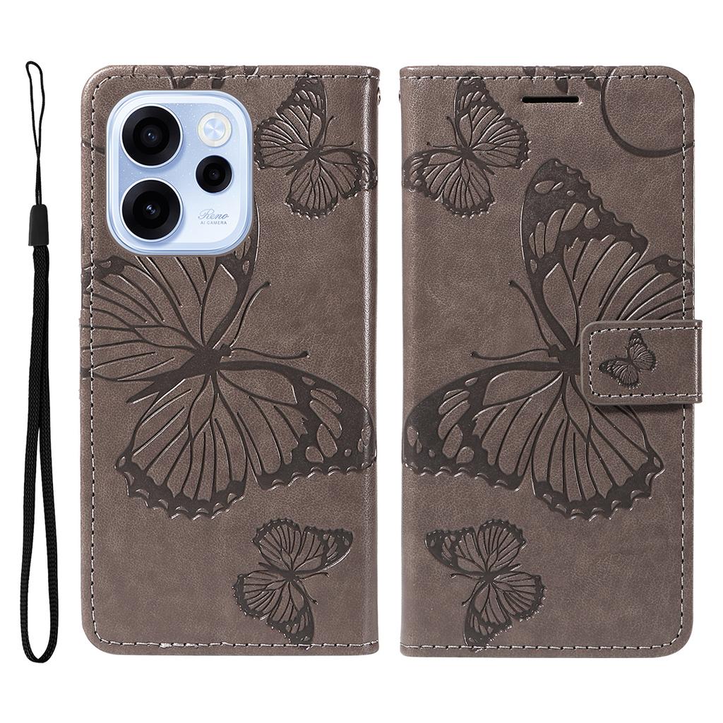 For Samsung Galaxy A56 5G/M56 5G Case Wallet Stand Imprinted Rose Butterfly PU Leather Phone Cover