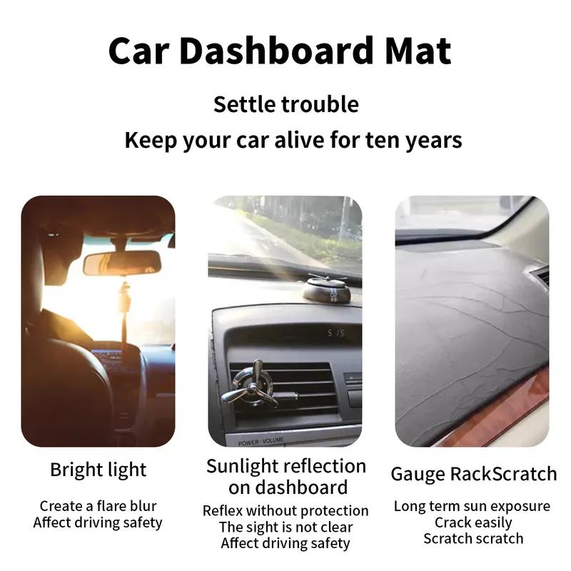 for Kia Sportage 2026 2027 (Without HUD) Car Dashboard Cover Dashmat Non‑Slip Protective Dash Mat Pad Auto Accessories