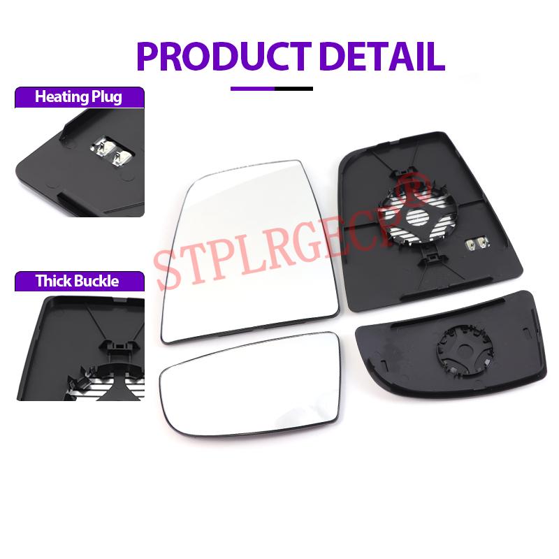 For Ford Transit T-150 T250 T350 2015-2025 Auto Car Left or Right Heated Clear Rear View Side Mirror Glass Lens Accessories